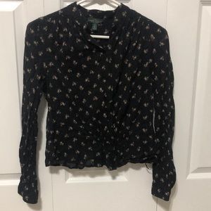 LRL Lauren Jeans Co Button Up Blouse